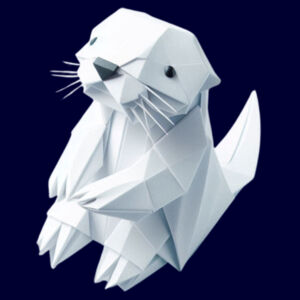 Origami otter Design
